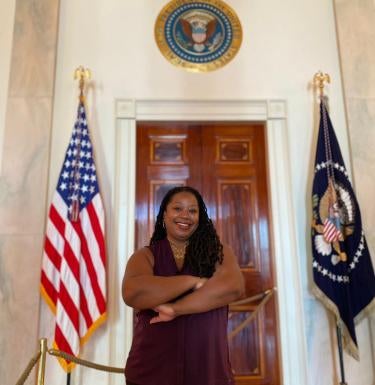 Tiffany Gary-Webb visits white house